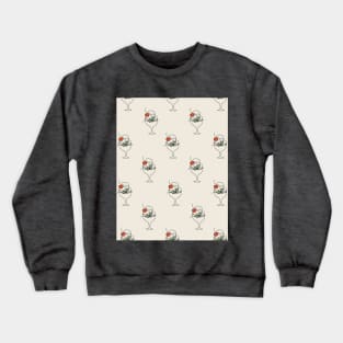 Pattern with line art style ice cream Crewneck Sweatshirt